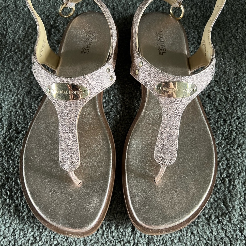 Michael Kors Gold and metallic pink Women's Sandals